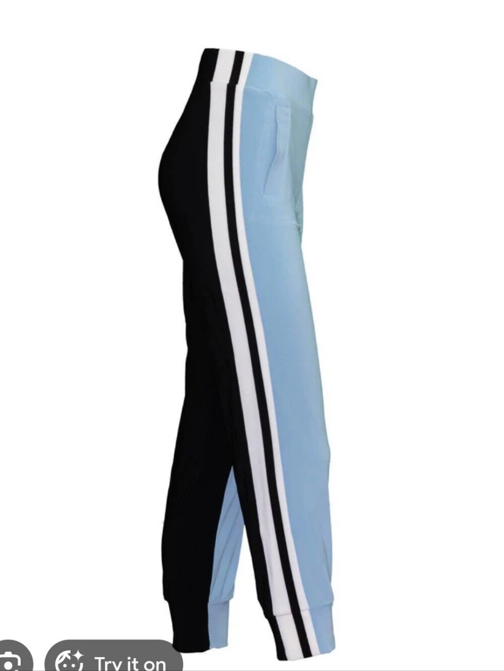 Norma Kamali side stripe jog pants NEW Size L/36